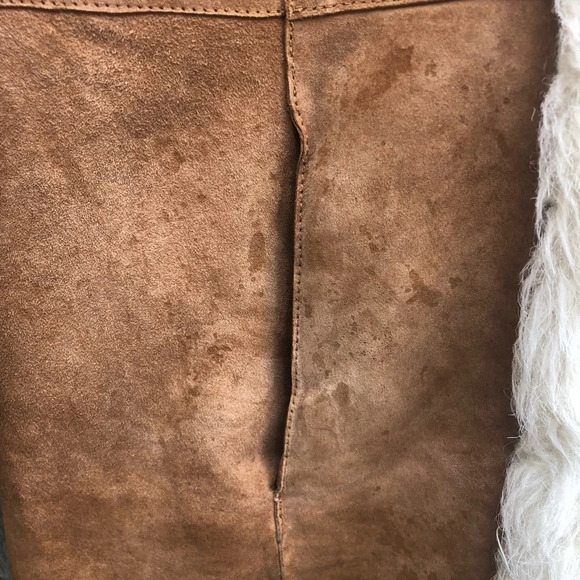 UGG SHEARLING TAN SUEDE COAT - Picture 4 of 9